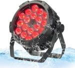 Led Par Lights IP65 Waterproof 18 X12W RGBW 4in1 Outdoor Stage Lights DMX512 Sound Activated Control Par Lights for Outdoor Party Garden Music Live Show Wedding - Image 2