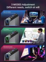 ACEMAGICIAN S3A Mini Gaming PC, Ryzen 9 6900HX, 16GB DDR5 512GB NVMe SSD, Mini Computers with AMD Radeon Graphics RGB Lights | WiFi6 | BT5.2 | Dual Fan | 3 Modes Mini Desktop | Up to 4.9Ghz - Image 6