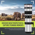 High-Power 420-1600mm f/8.3 HD Manual Telephoto Zoom Lens for Canon EOS 80D, 90D, Rebel T3, T5, T7, 70D, 5D, 6D II, 7D II Cameras WHITE - Image 8