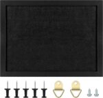 TORASO Cork Board Bulletin Board, 13" X 17" Cork Boards for Walls with Pins, Eye Bolts, gaskets, Screws, Pin Board for Office, School and Home (BK,33x43cm,1p) - Image 2