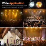 Big Dipper 4x100W COB LED Par Light - High CRI≥95 Stage Blinder with Cool White & Amber, DMX512, Sound Active, Master-Slave Par Lights for DJ, Church, Concert, Theater, Stage Lighting(1PCS) - Image 9