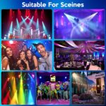Stage Lights LED Par Lights，10X18W RGBW 4-in-1 LED DJ Par Can Light with Strobe/Wash Stage Effect by DMX512 & Sound Activated Uplighting for Events Wedding Parties Church Club DJ Live Show - Image 8