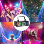 Laser Lights DJ Lights for Parties Pro 4 in 1 with Sound Activated & DMX Control DJ Laser Light Show RGBW & UV Beam Effect Stage Laser Light for Party Birthday Disco Bar Stage Live Show - Image 7