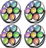 4Packs Retro Stage Light LED RGB COB 7 LED Par Light DMX Control Sound Activated Vintage Uplights for Events Concert Wedding Party Music Live Show Church DJ Birthday - Image 2
