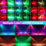 Laser Lights DJ Lights for Parties Pro 4 in 1 with Sound Activated & DMX Control DJ Laser Light Show RGBW & UV Beam Effect Stage Laser Light for Party Birthday Disco Bar Stage Live Show - Image 3