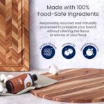 Teakhaus Carving Board and Cutting Board Oil Set - Includes Small (S) Wood Cutting Board with Juice Groove and EON Food Grade Mineral Oil - Knife-Friendly - FSC Certified - Image 7
