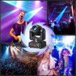 Moving Head DJ Lights, U`King 50W LED Moving Head Light with 7 Gobos 7 Colors and Open White Beam Spotlight by DMX and Sound Activated for Wedding DJ Disco Parties Live Show Church Bar (Set of 4) - Image 8