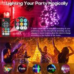 DJ Lights with Stand, Telbum Stage Lighting Packages Sound Activated LED Party Bar Light Set, for Mobile Booth Gig Bar Wedding Church Band - Image 6