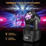4Pcs Stage Lights, 7x10W Moving Head Light, Sound Activated/DMX Lighting, RGBW DJ Lights for Stage, Live, DJ, Bar, Disco,Party Lighting - Image 4