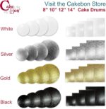 Cakebon Cake Boards - Sturdy 1/8 Thick Drums - 10 Inch Professional Fully Wrapped Edges 24-Pack - Image 9