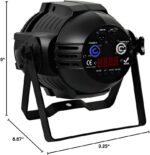 LED Zoom Par Light DJ Stage Light Corded RGBWA+UV 18x18W RGBWA UV 6in1 Par LED with DMX Sound Activated Control, Uplights for Events DJ Wedding Party Church Music Live Show Club DJ Stage Lighting - Image 11