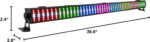 LED Stage Light Bar - OPPSK 100W 288LEDs RGBW DJ Light Bar - Chasing Function Pixel Mapping Strobe Lighting Effects - DMX Control Uplights for Events Live Show Wedding Halloween Party Stage Lighting - Image 9