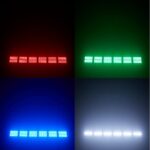 200W LED Stage Light Strobe Bar Lighting RGBW 4in1 48 Partition White 8000K DMX Super Bright Dj Wash Bar Strobe Stage Lighting Effects for Live Show Wedding - Image 6