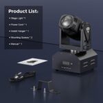 U`King Moving Head Stage Light RGBW 4 in 1 DMX512 Rotating Wash Lighting Effect Spotlight with Sound Activated Control for DJ Disco Live Show Club Dance Party Wedding Bar Theater Christmas Lights - Image 9