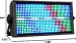 200W LED Stage Light Strobe Bar Lighting RGBW 4in1 48 Partition White 8000K DMX Super Bright Dj Wash Bar Strobe Stage Lighting Effects for Live Show Wedding - Image 10