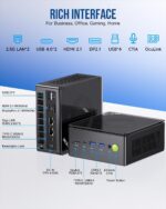 GMKtec Gaming Mini PC K8 Plus AMD Ryzen 7 8845HS(8C/16T, up to 5.1GHz) 32GB DDR5 RAM 1TB SSD, Desktop Computer Dual NIC 2.5G, HDMI 2.1, USB4 - Image 5