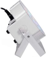 Rockville RockPAR50 White Compact 24W LED RGB Par Can DJ/Club/Stage Wash Light, DMX Control, Daisy-Chain Power, Sound-Activated, for Parties, Weddings, and Live Performances - Image 5