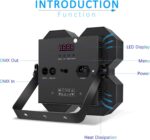 LED Blinder Stage Light,200W COB Par Cool White and Warm White Uplighting, DMX/Master-Slave DJ Light,Stage Blinder & Strobe for Church Wedding Concert Theater Show - Image 7