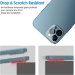 JETech Camera Lens Protector for iPhone 12 Pro Max 6.7-Inch, 9H Tempered Glass, HD Clear, Anti-Scratch, Case Friendly, Does Not Affect Night Shots, 3-Pack - Image 8