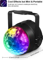 Luditek 3-Pack Sound Activated Party Lights with Remote Control Dj Lighting, Disco Ball Light, Strobe Light Stage Lamp for Home Room Dance Prom Party Decorations Supplies - Image 5