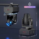U`King Moving Head Stage Light RGBW 4 in 1 DMX512 Rotating Wash Lighting Effect Spotlight with Sound Activated Control for DJ Disco Live Show Club Dance Party Wedding Bar Theater Christmas Lights - Image 8