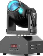 U`King Moving Head Stage Light RGBW 4 in 1 DMX512 Rotating Wash Lighting Effect Spotlight with Sound Activated Control for DJ Disco Live Show Club Dance Party Wedding Bar Theater Christmas Lights - Image 2