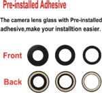 LEAFE for iPhone 13 Pro and iPhone 13 Pro Max Camera Lens Replacement,2 Sets OEM Original Camera Glass Lens with Pre-Installed Adhesive+Repair Tools - Image 4