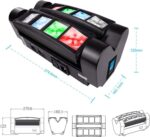 Big Dipper DJ Lights RGBW 4-in-1 Stage Lights LED Spider Moving Head Light Sound Activated DMX Party Lights for Bar, Band, Wedding, Concert, Disco Stage Lighting, Christmas, 1 Pack - Image 7