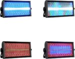 200W LED Stage Light Strobe Bar Lighting RGBW 4in1 48 Partition White 8000K DMX Super Bright Dj Wash Bar Strobe Stage Lighting Effects for Live Show Wedding - Image 8
