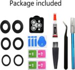 LEAFE for iPhone 13 Pro and iPhone 13 Pro Max Camera Lens Replacement,2 Sets OEM Original Camera Glass Lens with Pre-Installed Adhesive+Repair Tools - Image 8