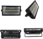 200W LED Stage Light Strobe Bar Lighting RGBW 4in1 48 Partition White 8000K DMX Super Bright Dj Wash Bar Strobe Stage Lighting Effects for Live Show Wedding - Image 3