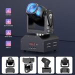 U`King Moving Head Stage Light RGBW 4 in 1 DMX512 Rotating Wash Lighting Effect Spotlight with Sound Activated Control for DJ Disco Live Show Club Dance Party Wedding Bar Theater Christmas Lights - Image 6