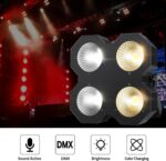 LED Blinder Stage Light,200W COB Par Cool White and Warm White Uplighting, DMX/Master-Slave DJ Light,Stage Blinder & Strobe for Church Wedding Concert Theater Show - Image 8