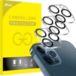 JETech Camera Lens Protector for iPhone 12 Pro Max 6.7-Inch, 9H Tempered Glass, HD Clear, Anti-Scratch, Case Friendly, Does Not Affect Night Shots, 3-Pack - Image 2