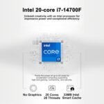 acer Nitro 60 Gaming Desktop Computer Intel 20-core i7-14700F 32GB DDR5 2TB SSD GeForce RTX 5060 Ti 16GB GDDR7 DLSS4 (Up to 759 AI Tops) USB-C DisplayPort Wi-Fi6 Win11 ICP Hub - Image 4