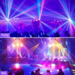 180W RGBW LED 4 in1 Moving Head Light 360 Rotation DJ Light with Sound Activated DMX Control Beam Stage Lighting for Party Live Show Wedding Club - Image 3