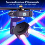 Moving Head DJ Lights - 6 x 40W RGBW Stage Lighting with XYZ 3-Axis Linkage, DMX & Sound Activated, DJ Lights Beam Spotlight - Perfect for DJ, Party, Wedding, Church, Live Show, Bar - 8 Pack - Image 5