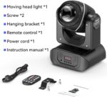 2-Pack 108W Moving Head dj Light with Remote Rotating 18-Facet Prism 10 Gobos 8 Colors DJ Lighting Spotlight by DMX and Sound Activated for Wedding,Parties,Bar,Live Show - Image 10