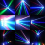 8-Pack U`King Spider Moving Head Light 8x10W LEDs Beam Sound Activated and DMX-512 Control for Party Pub Festival Disco Show Wedding Event - Image 4