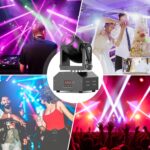 U`King Moving Head Stage Light RGBW 4 in 1 DMX512 Rotating Wash Lighting Effect Spotlight with Sound Activated Control for DJ Disco Live Show Club Dance Party Wedding Bar Theater Christmas Lights - Image 10
