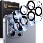 UniqueMe for 3 Pack iPhone 16 Pro/iPhone 16 Pro Max Camera Lens Protector - [Drop Protection] [Case Friendly] 9H Tempered Glass Camera Cover Screen [Update New Version] - Image 2