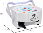Rockville RockPAR50 White Compact 24W LED RGB Par Can DJ/Club/Stage Wash Light, DMX Control, Daisy-Chain Power, Sound-Activated, for Parties, Weddings, and Live Performances - Image 11
