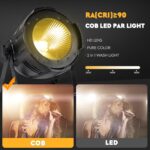 Ridgeyard LED Par Lights COB 200W DMX512 & Sound Activated Stage Light Warm White & Cool White Audience Blinder DJ Spot Light Wash Lights for Church Concert Photo Studio Wedding Live Show (1) - Image 5