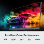 INNOCN 24.5" 1440P QHD 2K Gaming Monitor, 240Hz PC Computer Desktop Monitor, IPS, HDMI 2.1, DisplayPort, FreeSync, Console Ready, 1ms, MPRT, Eye Care, Flicker-Free, Speaker, 25G2S - Image 3