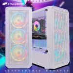 STGAubron Gaming PC Computer Desktop, AMD Ryzen 5 2600 up to 3.9G, GeForce RTX 3050 6G, 16GB DDR4, 1TB SSD, WiFi 6, BT 5.2, RGB Fan x4, Windows 11 Home - Image 3