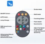 RGBW 4-in-1 LED Par Lights, 80W Stage Lights with 0-100% Dimmer Professional DMX Control Sound Activated Auto, SEBRUANC Stage Uplighting for Events DJ Disco Wedding Party 16Packs - Image 7
