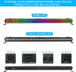 LED Stage Light Bar - OPPSK 100W 288LEDs RGBW DJ Light Bar - Chasing Function Pixel Mapping Strobe Lighting Effects - DMX Control Uplights for Events Live Show Wedding Halloween Party Stage Lighting - Image 5