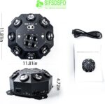 Multi-Bead Actuator Moving Head DJ Light 150w RGBW LED Stage Lighting Moving Head Disco Lights DMX512 & Sound Activated Rotating Starlight for Wedding Live House KTV Bar & Club (OL B-DJlight) - Image 7