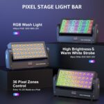 200W Moving Head Dj Light Bar, Led/Wash/Beam/Strobe Lights with 54 Lighting Effect, Support 6CH/16CH/146CH DMX-512 & Sound Activated, Stage Lights for Party,Live Show,Wedding,Disco - Image 6