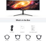 INNOCN 49" OLED Ultrawide Curved Gaming Monitor 5120 x 1440p 144Hz, 0.03ms, USB Type C 90W, HDMI 2.1, DisplayPort, USB Hub, Speakers, Adaptive-Sync, Adjustable Stand, Black - Image 10